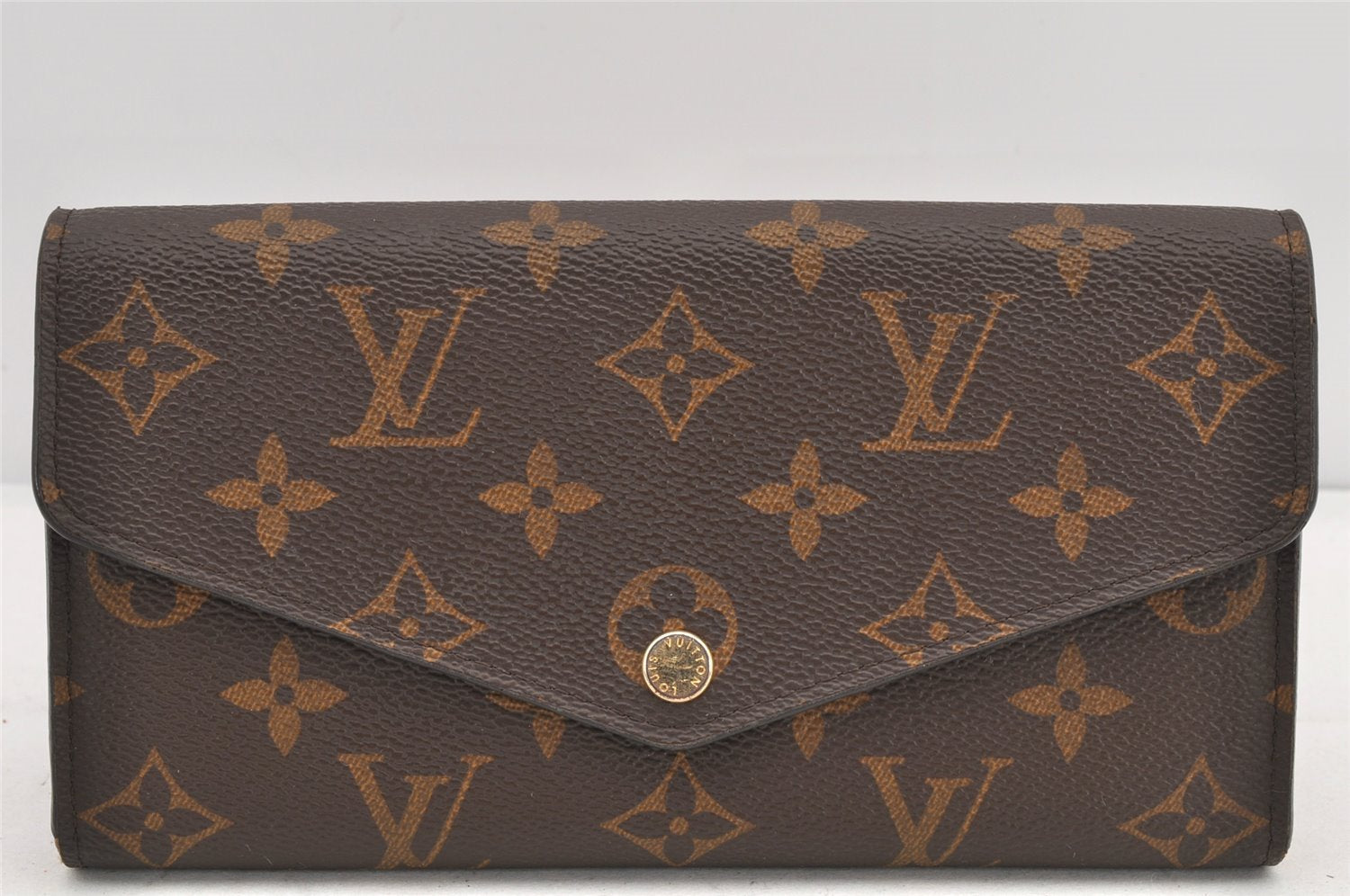 Authentic Louis Vuitton Monogram Portefeuille Sarah Wallet Pink M62235 LV 2583K