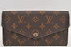 Authentic Louis Vuitton Monogram Portefeuille Sarah Wallet Pink M62235 LV 2583K