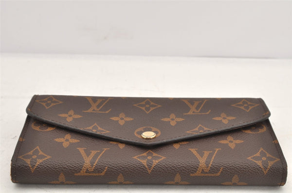 Authentic Louis Vuitton Monogram Portefeuille Sarah Wallet Pink M62235 LV 2583K