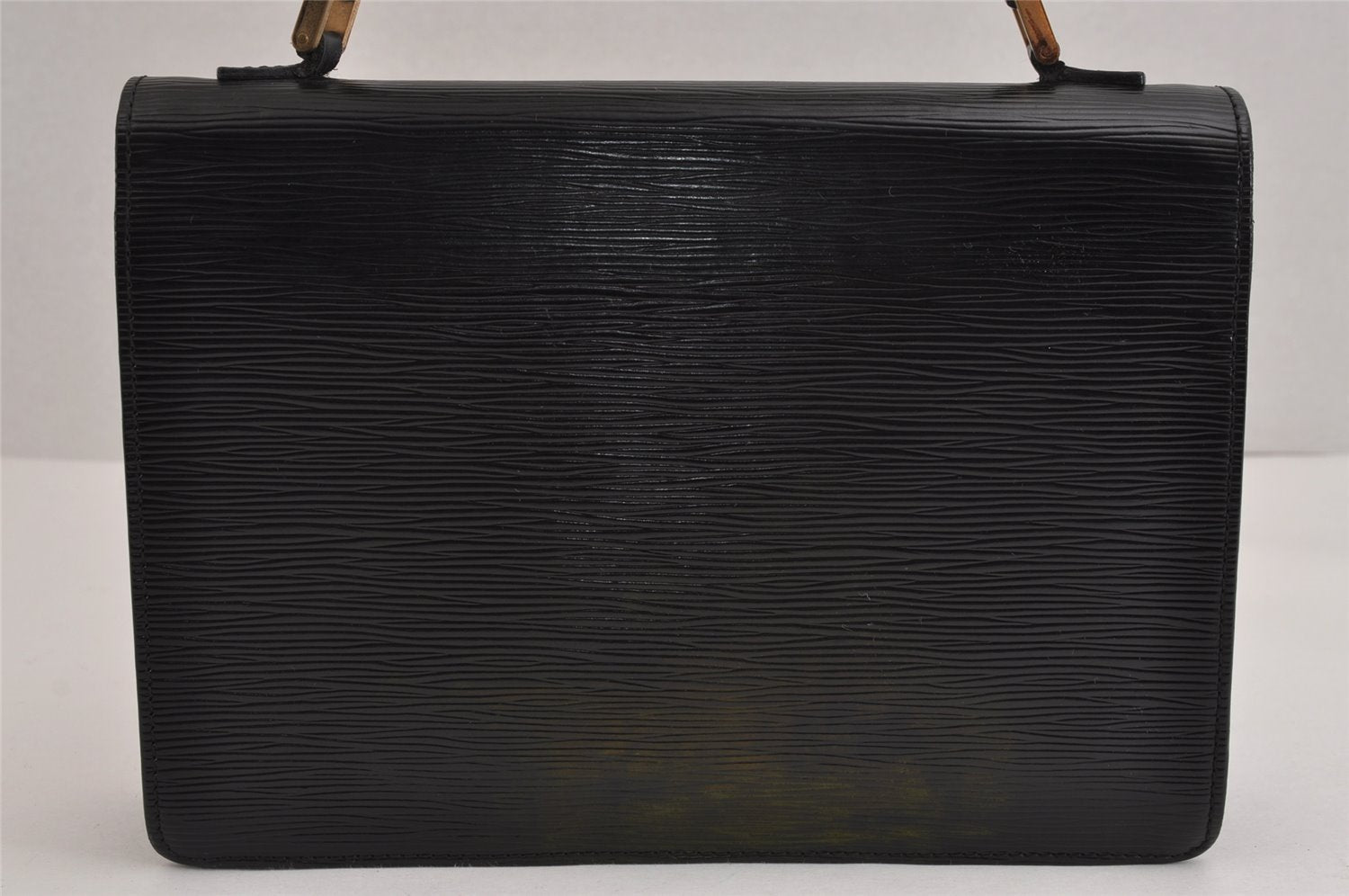 Authentic Louis Vuitton Epi Concorde Hand Bag Purse Black M52132 LV 2584J