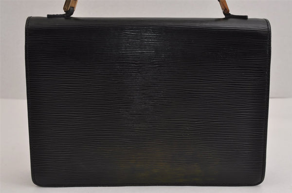 Authentic Louis Vuitton Epi Concorde Hand Bag Purse Black M52132 LV 2584J