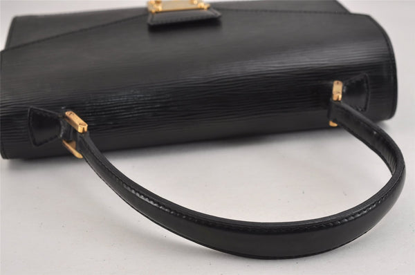 Authentic Louis Vuitton Epi Concorde Hand Bag Purse Black M52132 LV 2584J