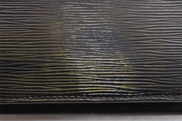 Authentic Louis Vuitton Epi Concorde Hand Bag Purse Black M52132 LV 2584J