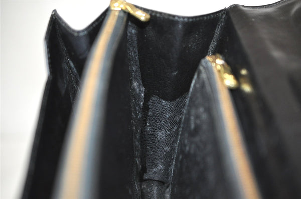 Authentic Louis Vuitton Epi Concorde Hand Bag Purse Black M52132 LV 2584J