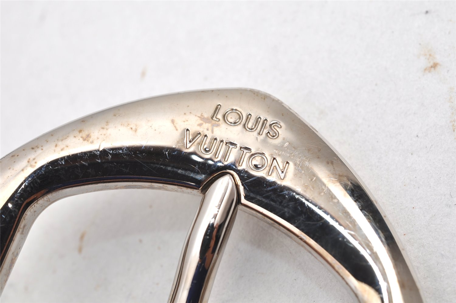 Auth Louis Vuitton Leather Belt Maison fondee en 1854 35.4