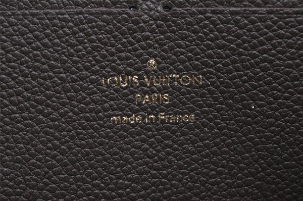 Authentic Louis Vuitton Monogram Empreinte Zippy Wallet Brown M60548 LV 2585K