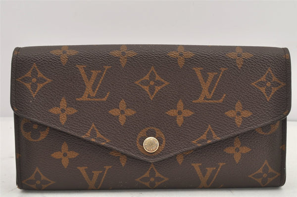 Authentic Louis Vuitton Monogram Portefeuille Sarah Purse Wallet M60531 LV 2586K