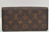 Authentic Louis Vuitton Monogram Portefeuille Sarah Purse Wallet M60531 LV 2586K