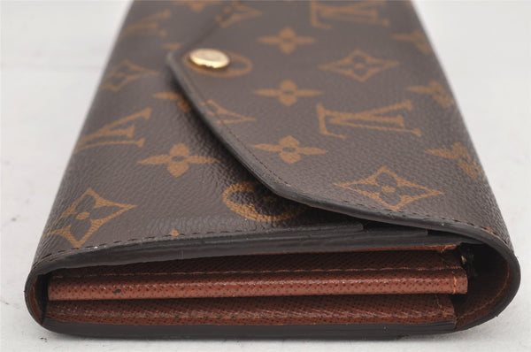 Authentic Louis Vuitton Monogram Portefeuille Sarah Purse Wallet M60531 LV 2586K