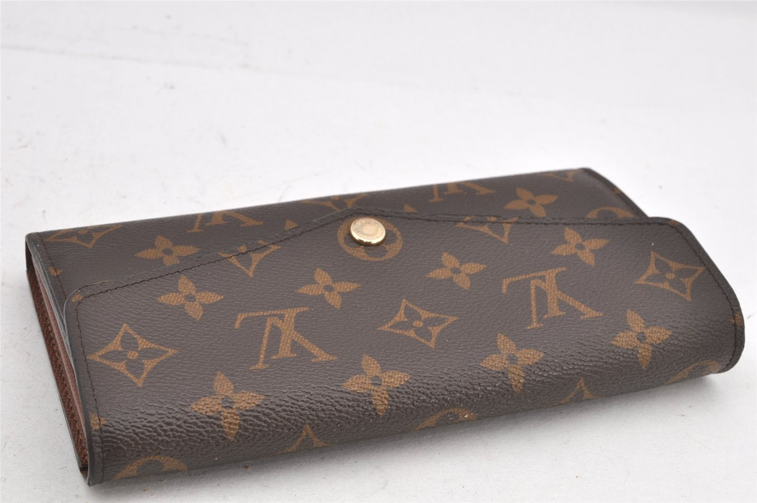 Authentic Louis Vuitton Monogram Portefeuille Sarah Purse Wallet M60531 LV 2586K