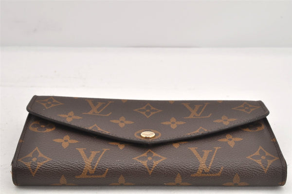 Authentic Louis Vuitton Monogram Portefeuille Sarah Purse Wallet M60531 LV 2586K