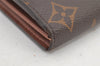 Authentic Louis Vuitton Monogram Portefeuille Sarah Purse Wallet M60531 LV 2586K