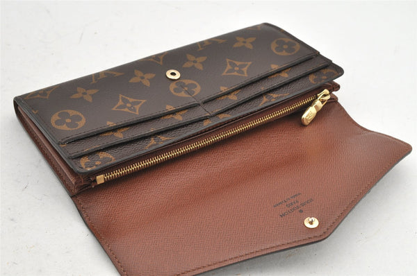 Authentic Louis Vuitton Monogram Portefeuille Sarah Purse Wallet M60531 LV 2586K