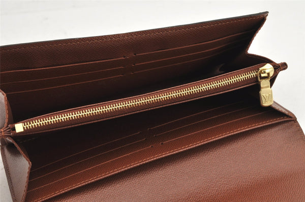 Authentic Louis Vuitton Monogram Portefeuille Sarah Purse Wallet M60531 LV 2586K