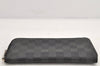 Authentic Louis Vuitton Damier Graphite Zippy Wallet Vertical N63095 LV 2587K
