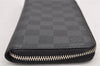 Authentic Louis Vuitton Damier Graphite Zippy Wallet Vertical N63095 LV 2587K