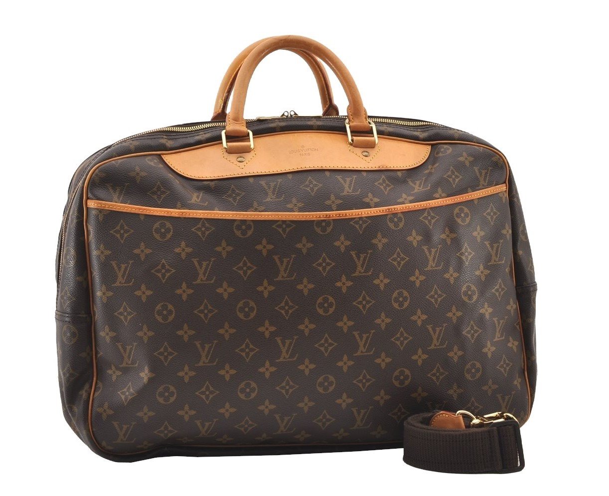 Authentic Louis Vuitton Monogram Alize 24 Heures Boston Hand Bag M41399 LV 2588J