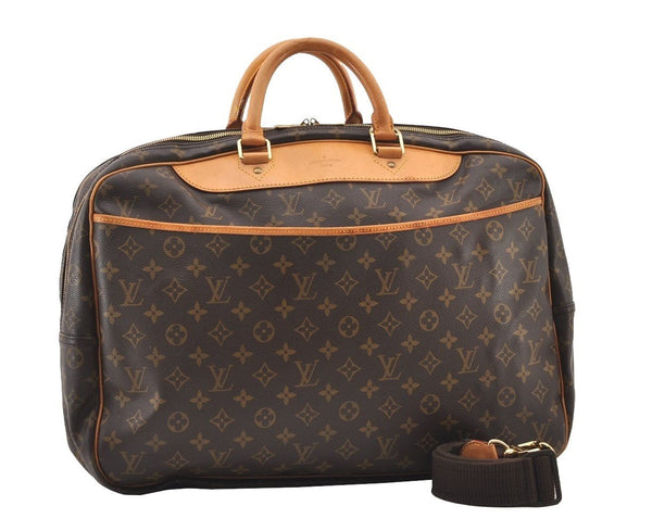 Authentic Louis Vuitton Monogram Alize 24 Heures Boston Hand Bag M41399 LV 2588J