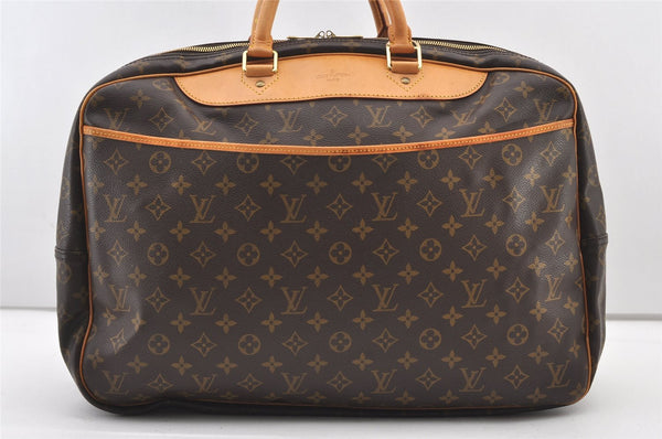 Authentic Louis Vuitton Monogram Alize 24 Heures Boston Hand Bag M41399 LV 2588J