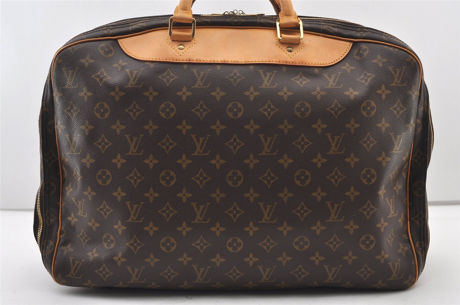 Authentic Louis Vuitton Monogram Alize 24 Heures Boston Hand Bag M41399 LV 2588J