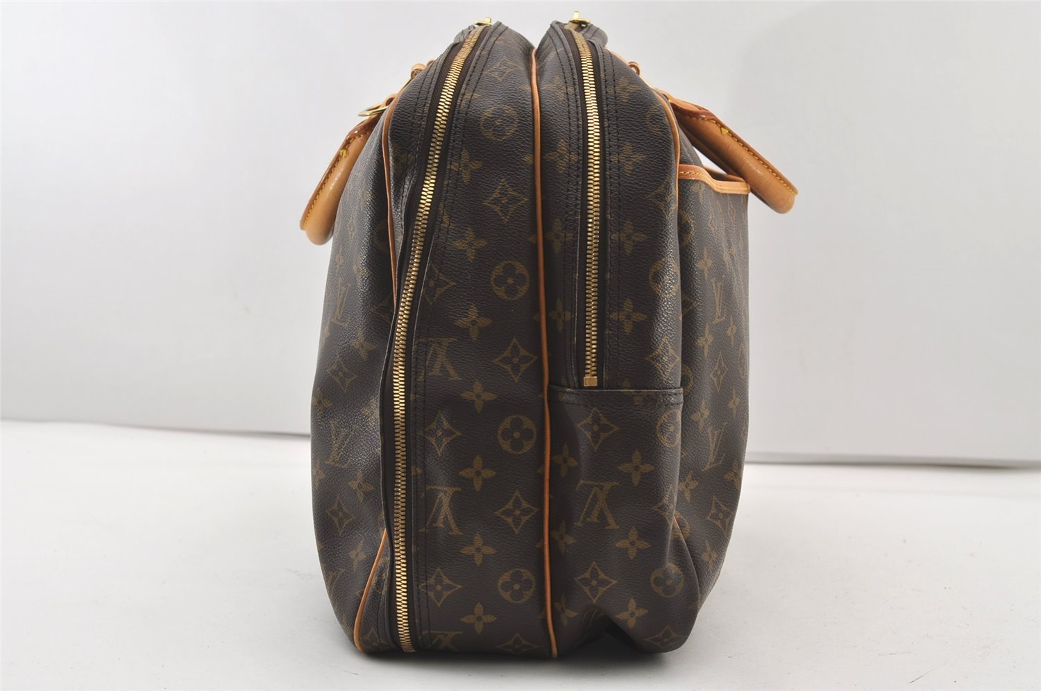 Authentic Louis Vuitton Monogram Alize 24 Heures Boston Hand Bag M41399 LV 2588J