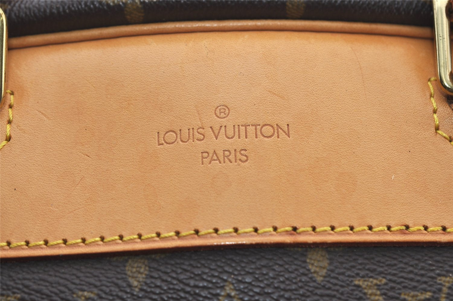 Authentic Louis Vuitton Monogram Alize 24 Heures Boston Hand Bag M41399 LV 2588J