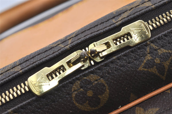 Authentic Louis Vuitton Monogram Alize 24 Heures Boston Hand Bag M41399 LV 2588J