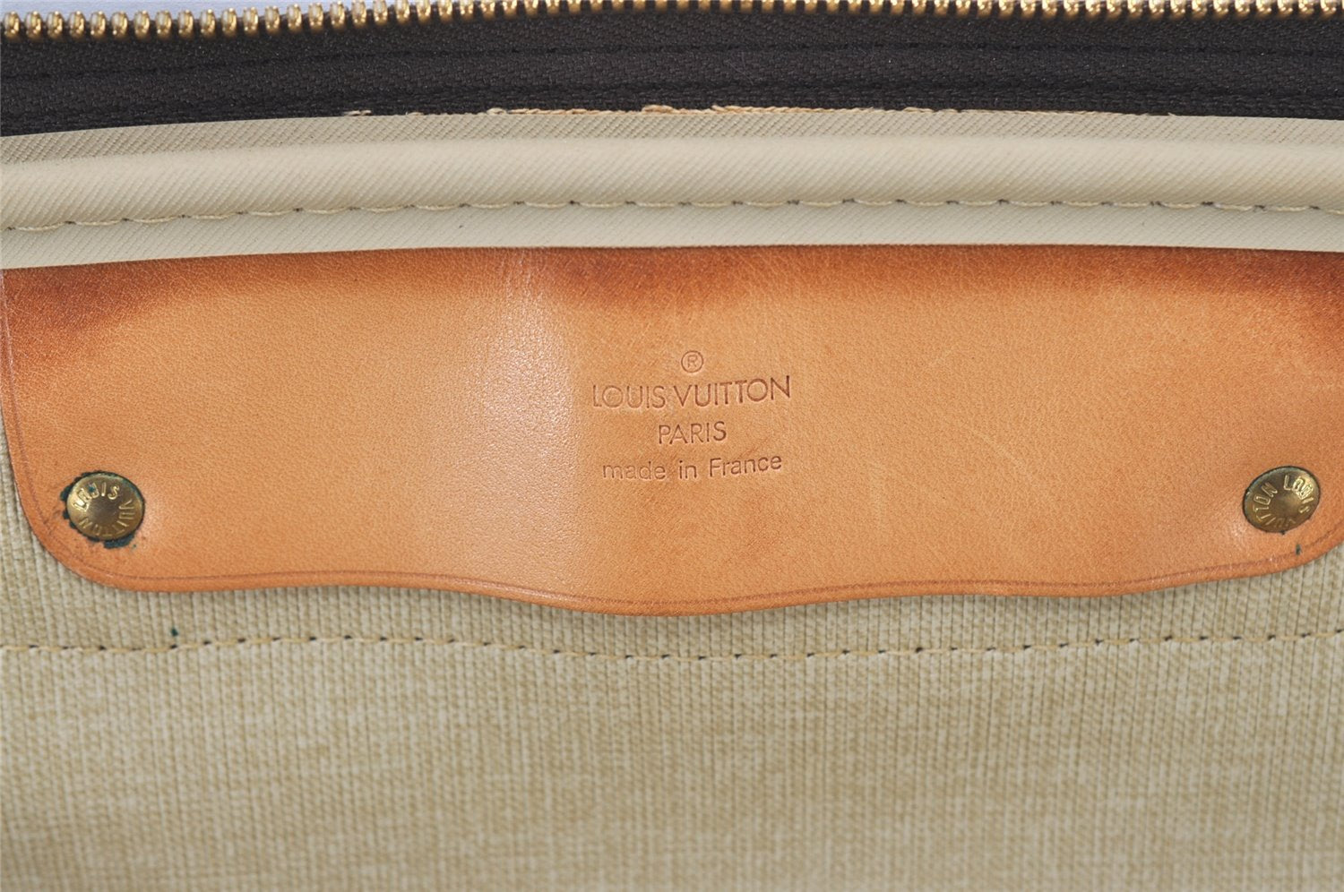 Authentic Louis Vuitton Monogram Alize 24 Heures Boston Hand Bag M41399 LV 2588J