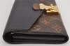 Authentic Louis Vuitton Monogram Portefeuille Pallas Wallet M58415 Black 2588K