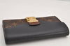 Authentic Louis Vuitton Monogram Portefeuille Pallas Wallet M58415 Black 2588K