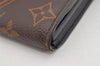Authentic Louis Vuitton Monogram Portefeuille Pallas Wallet M58415 Black 2588K