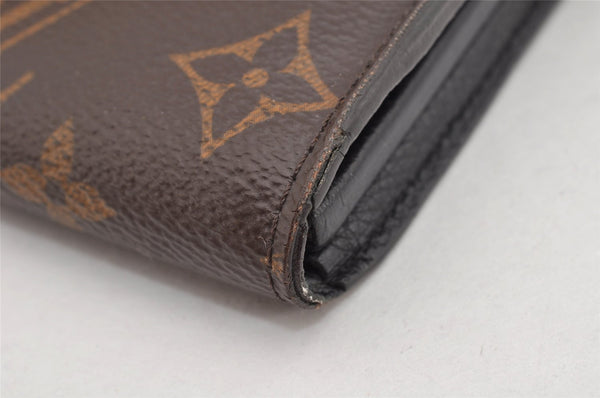 Authentic Louis Vuitton Monogram Portefeuille Pallas Wallet M58415 Black 2588K