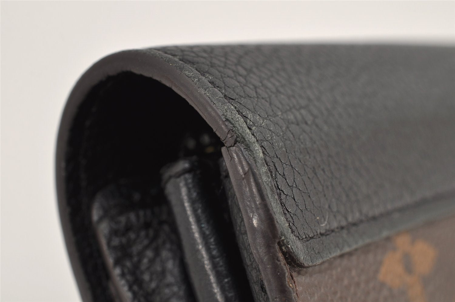 Authentic Louis Vuitton Monogram Portefeuille Pallas Wallet M58415 Black 2588K