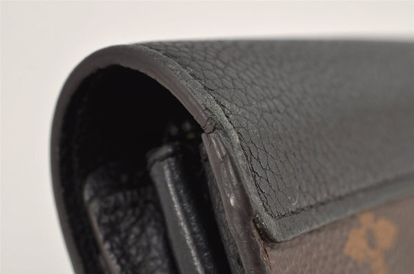 Authentic Louis Vuitton Monogram Portefeuille Pallas Wallet M58415 Black 2588K