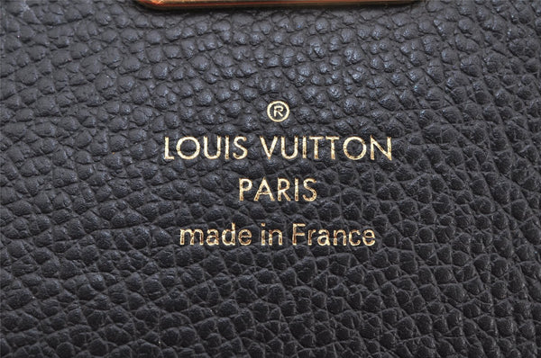 Authentic Louis Vuitton Monogram Portefeuille Pallas Wallet M58415 Black 2588K