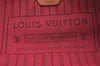 Authentic Louis Vuitton Monogram Neverfull MM Tote Bag Fuchsia M40996 Pink 2589J