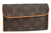 Auth Louis Vuitton Monogram Pochette Florentine Pouch Waist Bag N51856 LV 2589K