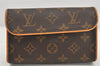 Auth Louis Vuitton Monogram Pochette Florentine Pouch Waist Bag N51856 LV 2589K