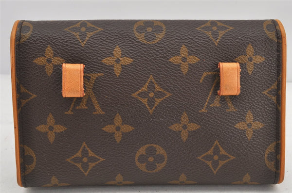 Auth Louis Vuitton Monogram Pochette Florentine Pouch Waist Bag N51856 LV 2589K