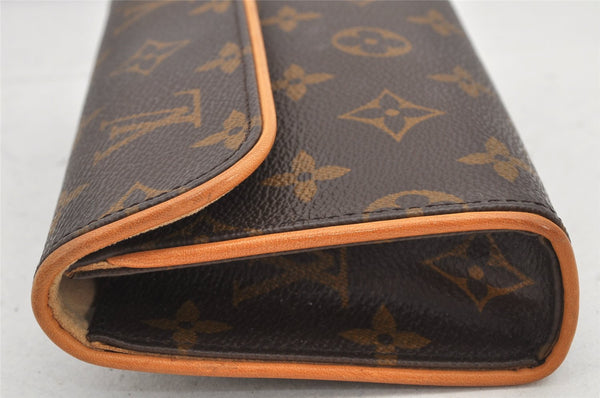 Auth Louis Vuitton Monogram Pochette Florentine Pouch Waist Bag N51856 LV 2589K