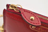 Authentic Louis Vuitton Vernis Pochette Cles NM Coin Purse Case M91669 Red 2590K