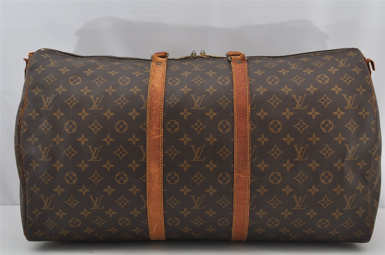 Auth Louis Vuitton Monogram Keepall Bandouliere 55 M41414 Boston Bag Junk 2591J