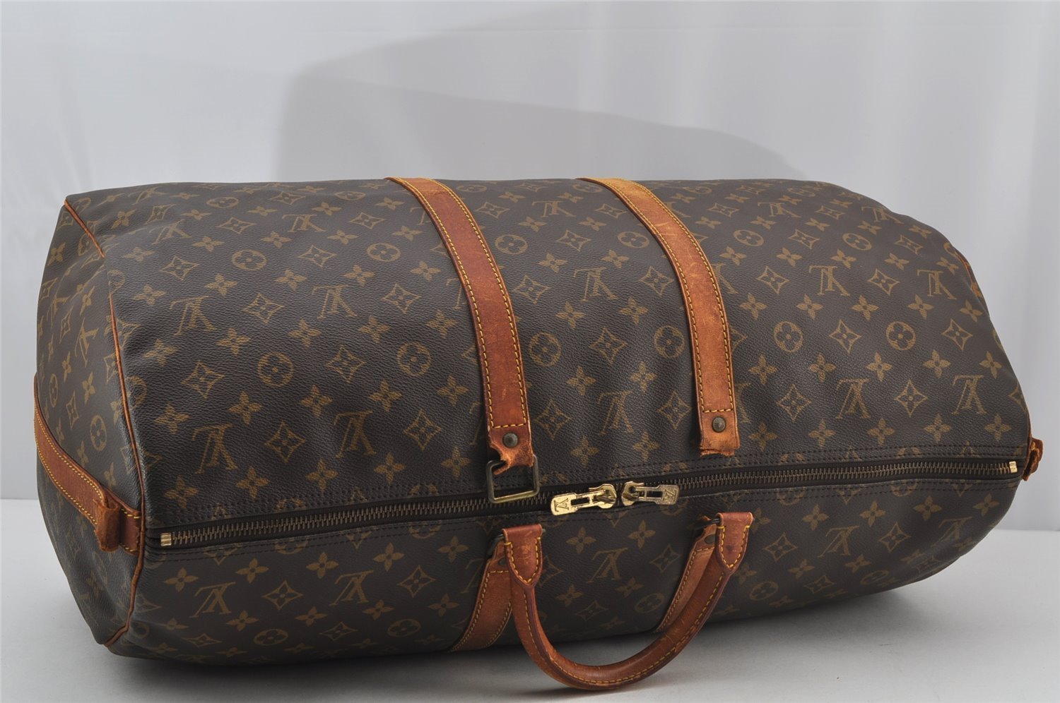 Auth Louis Vuitton Monogram Keepall Bandouliere 55 M41414 Boston Bag Junk 2591J