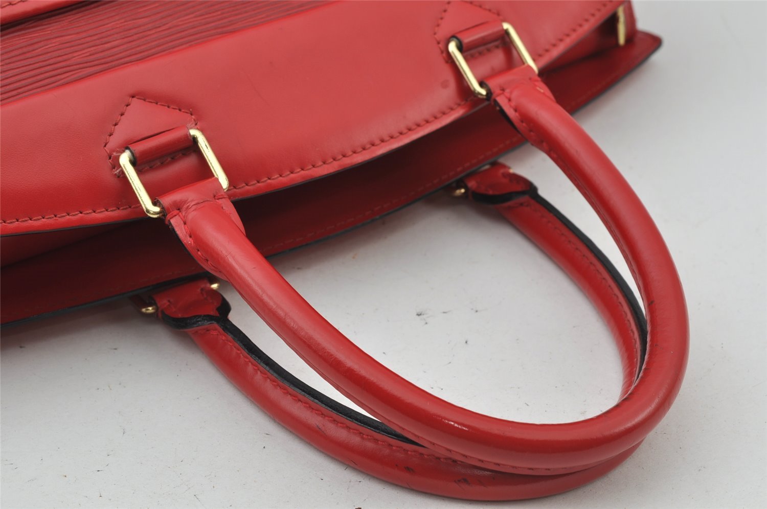 Authentic Louis Vuitton Epi Riviera Hand Bag Red M48187 LV 2592J