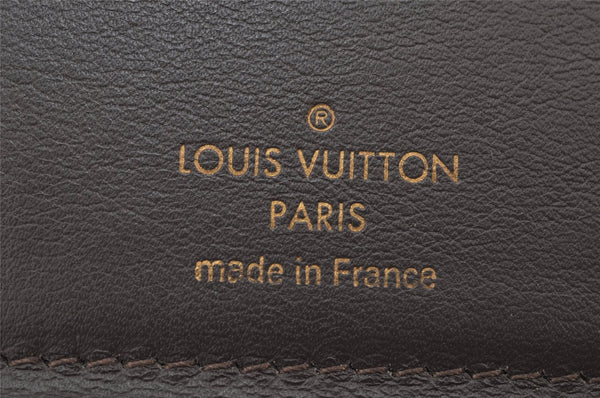 Auth Louis Vuitton Taurillon Portefeuille Capucines Compact Wallet Beige 2593K