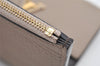 Auth Louis Vuitton Taurillon Portefeuille Capucines Compact Wallet Beige 2593K