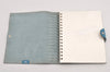 Authentic HERMES Yuris GM Agenda Note Book Cover Leather Light Blue 2595K
