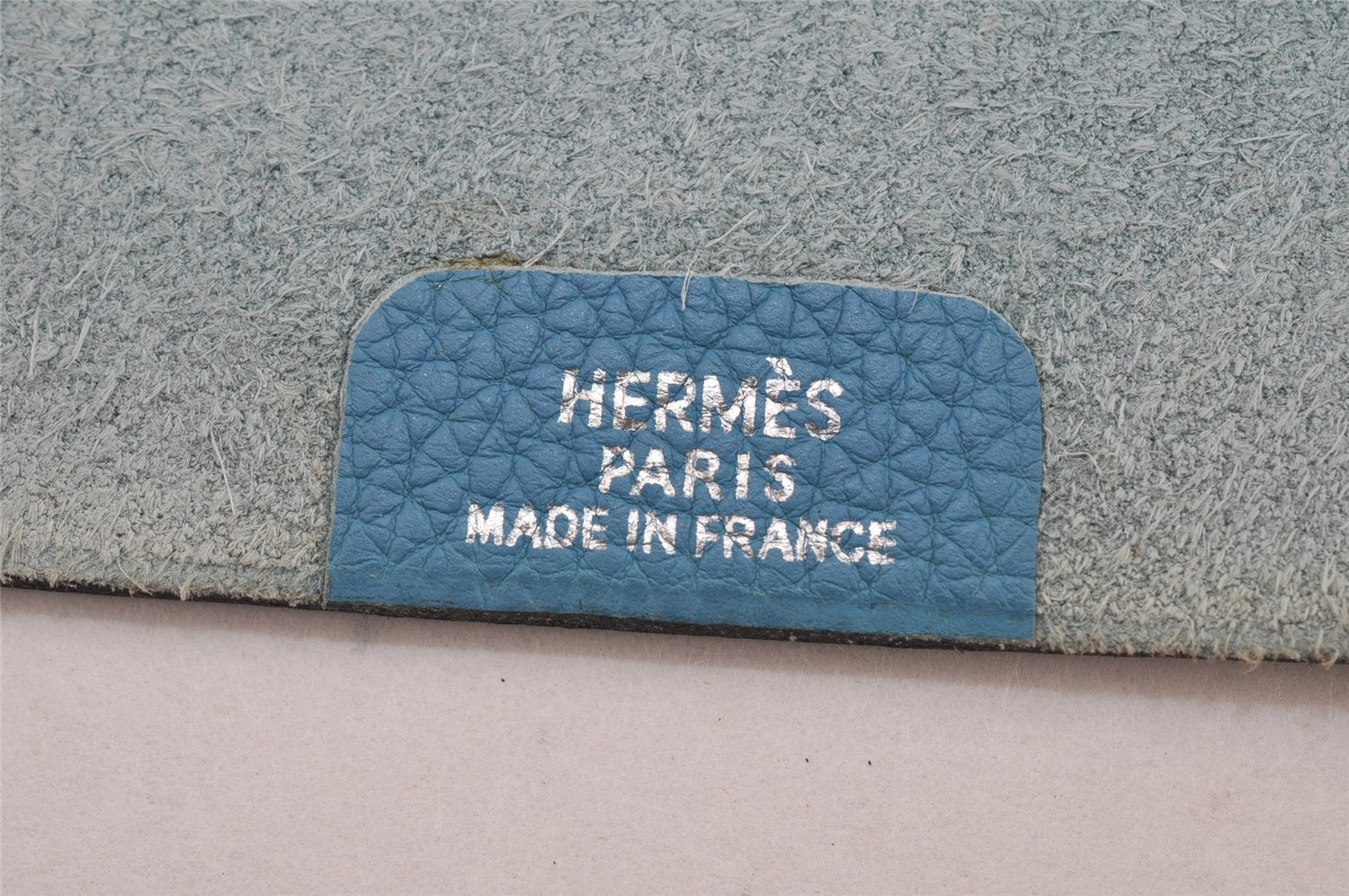 Authentic HERMES Yuris GM Agenda Note Book Cover Leather Light Blue 2595K