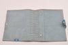 Authentic HERMES Yuris GM Agenda Note Book Cover Leather Light Blue 2595K