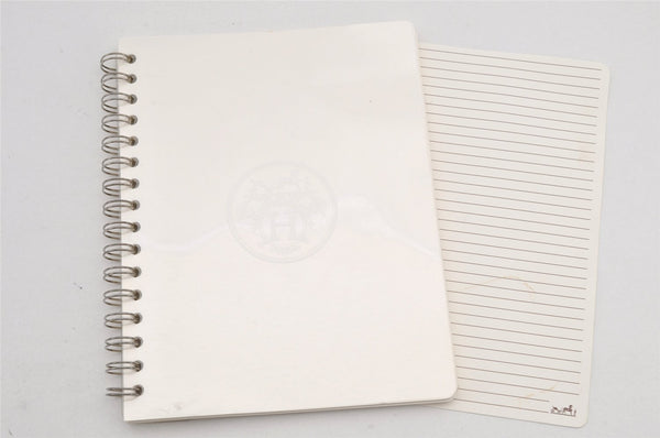 Authentic HERMES Yuris GM Agenda Note Book Cover Leather Light Blue 2595K